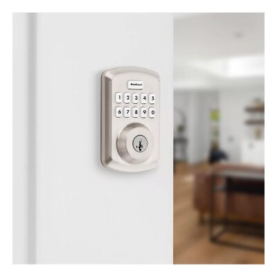 Kwikset Powerbolt 250 Transitional Keypad Electronic Lock, Satin Nickel